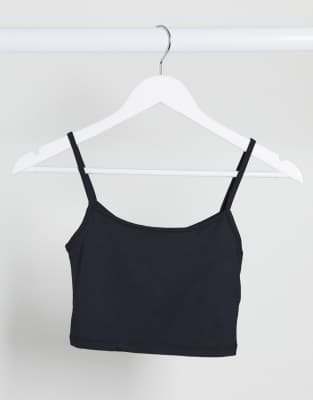 black strappy cami