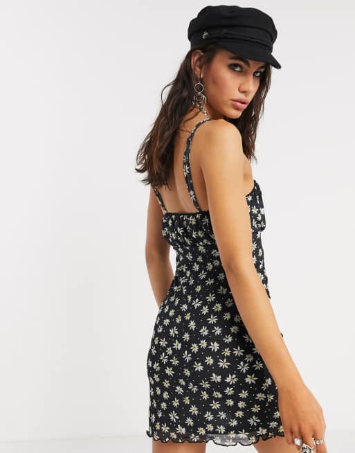 Daisy print shop mini dress