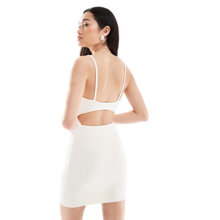 Mini knit dress white / beige For Women | Sandro Paris