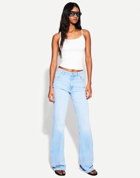 Bershka strappy top in white - view 1
