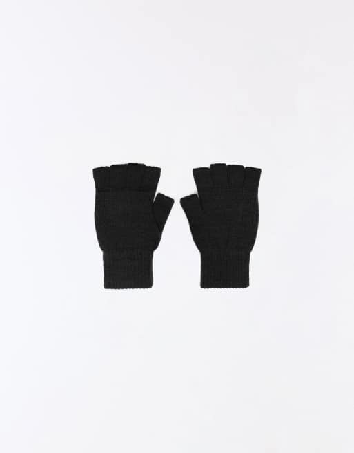 Bershka Strickfäustlinge in Schwarz, 3 von 4