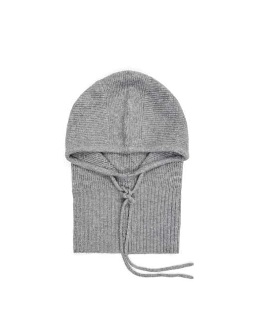 Bershka strikket balaclava i grå, 4 af 4