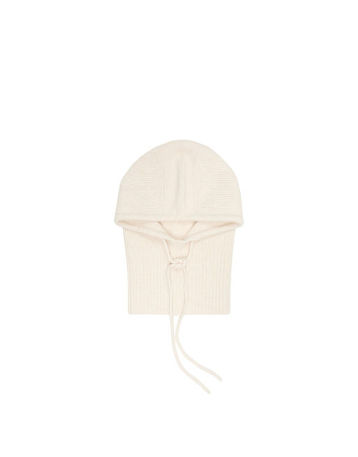 Bershka strikket balaklava i ecru, 4 af 4