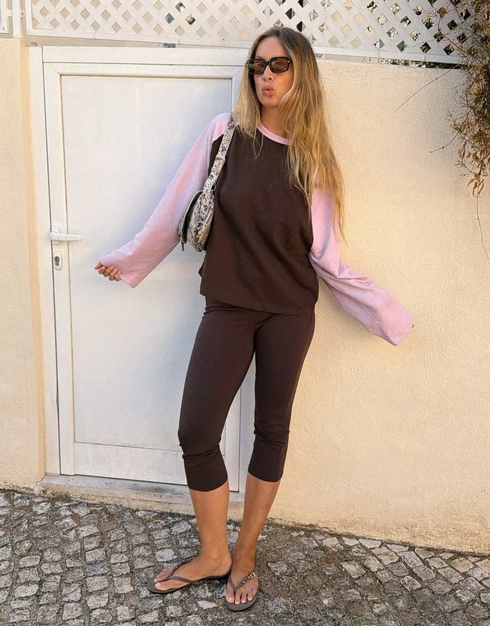 Brown Raglan Sleeve Sweater