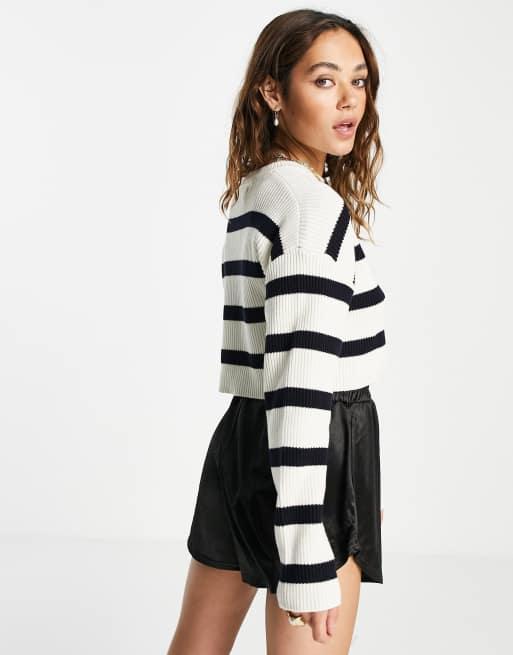 Striped 2025 cropped jumper