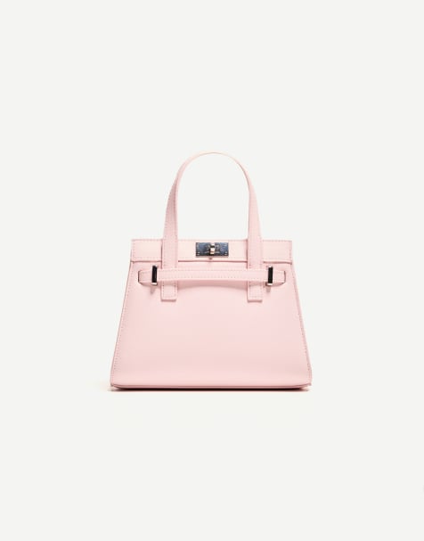 Bershka – Strukturierte Minaudière in Rosa - view 1