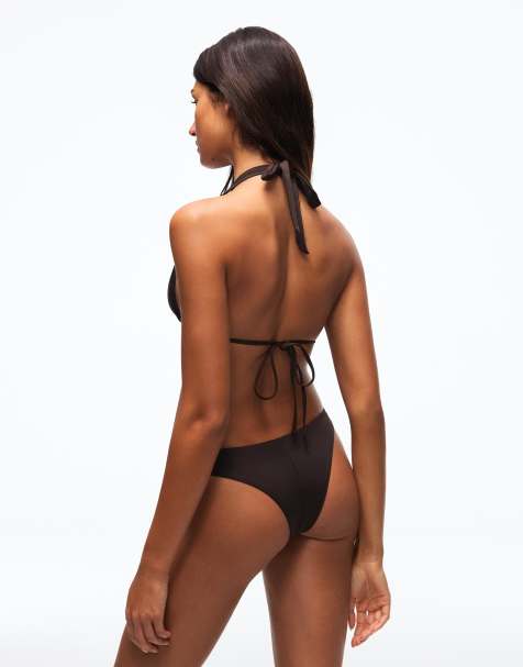 Bershka Studded bikini set  in brown - view 1