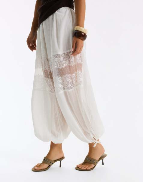 Bershka Studded kitten heel sandals in tan - view 1