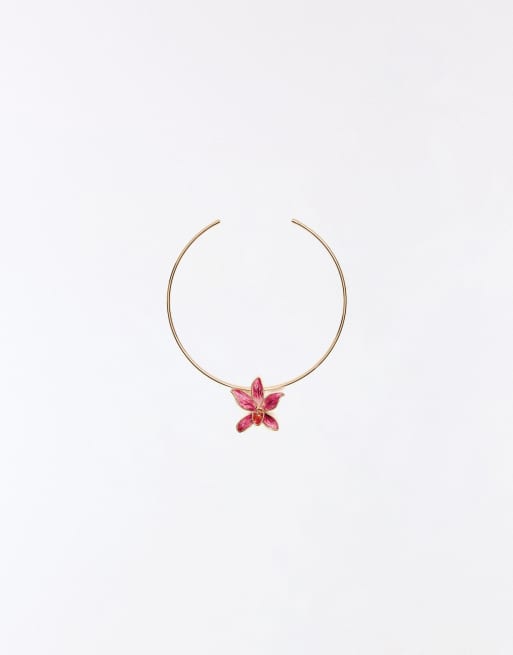 Rode bordeauxrode fluwelen roos choker vintage bloemenhanger ketting, Victoriaanse gotische esthetische sieraden, verstelbare lengte - België