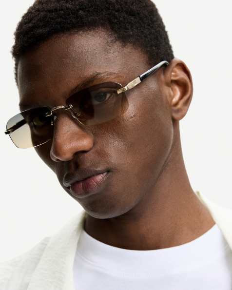 Bershka sunglasses in beige - view 1