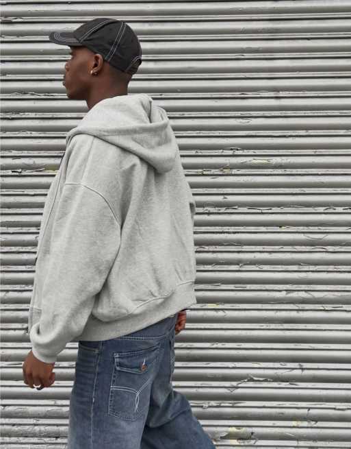 Bershka - Super-baggy blå jeans med broderinger, 3 af 4