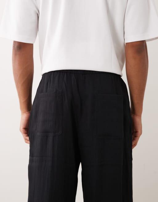 Bershka - Super baggy casual broek in zwart, 5 van 5