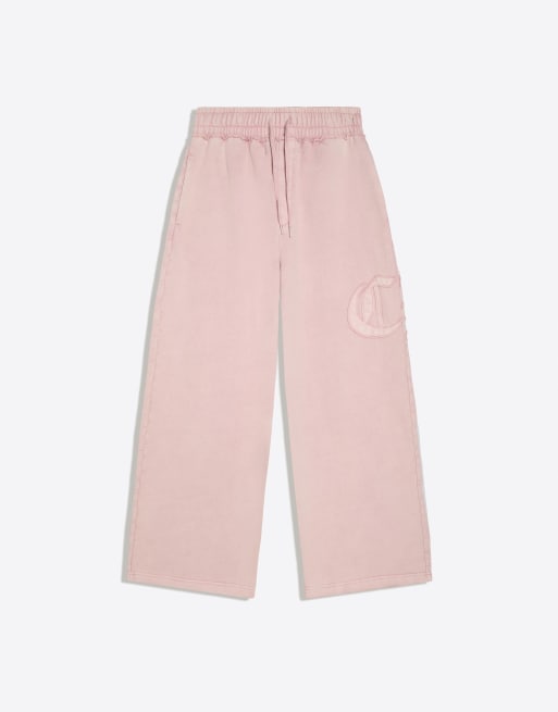 Bershka Super-Baggy-Hose in Pink mit Waschung, 6 von 6