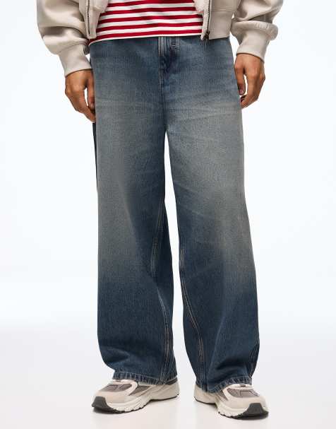 Bershka Super baggy jeans in blue - view 1