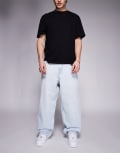 [Bershka] Bershka super baggy jeans in light blue 40 Light blue