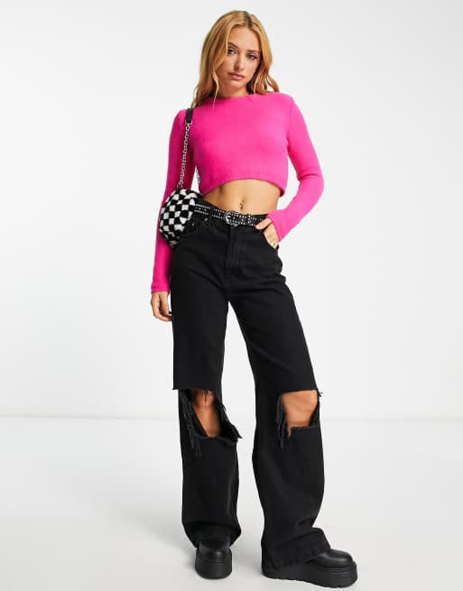 Pull crop outlet top bershka