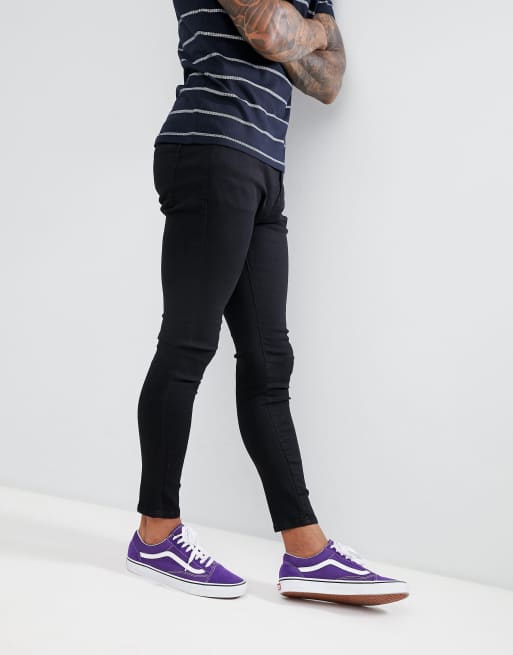 Jeans eng Schwarz geschnittene schwarz in Bershka Super qcaRnSwxWt