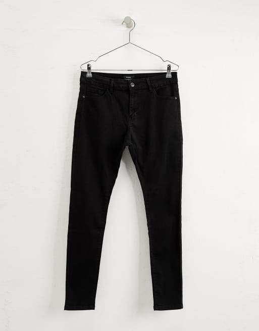 Jeans eng Schwarz geschnittene schwarz in Bershka Super qcaRnSwxWt
