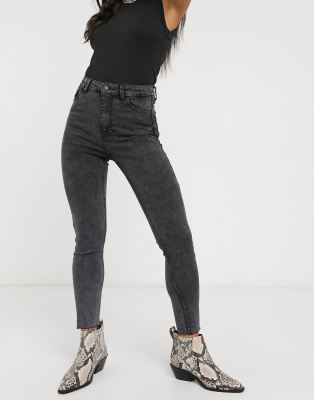 acid wash high waisted jeans