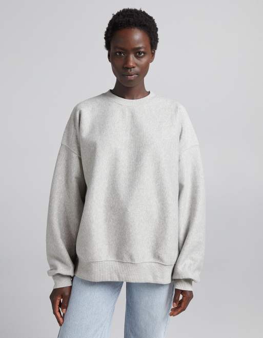 te rechtvaardigen Haas Ministerie Bershka - Super oversized sweater in grijs | ASOS