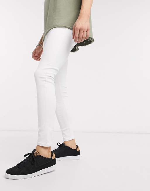 bershka super high waist skinny jeans