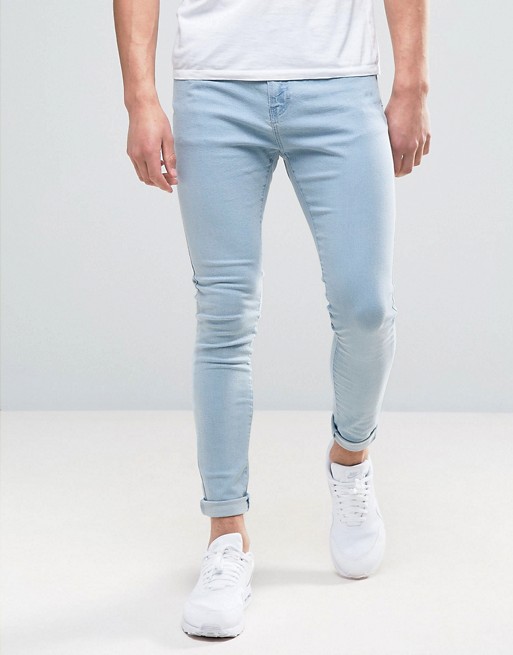 Bershka Super Skinny Jeans In Bleach Wash | ASOS