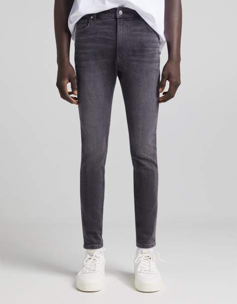 Bershka super skinny jeans in grey - view 1