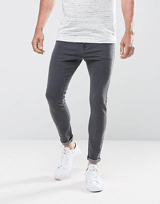 Bershka Super Skinny Jeans In Grey | ASOS