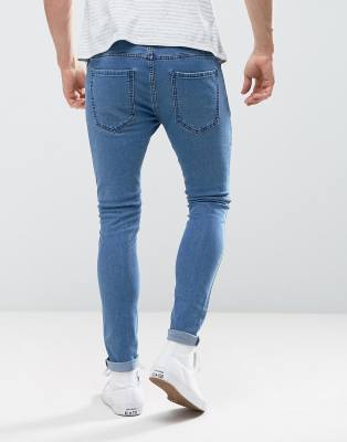 indigo blue skinny jeans