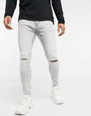 light wash grey jeans