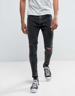 ripped super skinny jeans