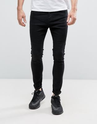 jean noir super skinny homme