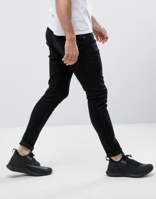 jean super skinny homme noir