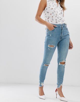 asos womens ripped jeans