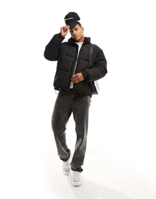 Bershka – Svart pufferjacka, 2 av 4