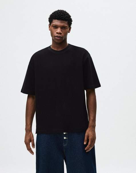Bershka – Svart sweatshirt med korta ärmar - view 1