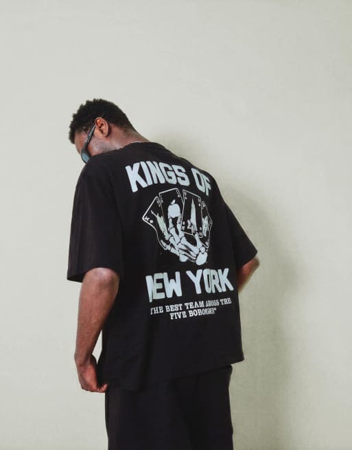 Bershka – Svart t-shirt med korta ärmar och tryck, 2 av 3