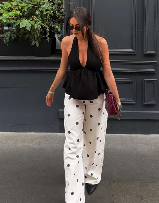 Bershka – Svart topp med ballongeffekt, 3 av 4
