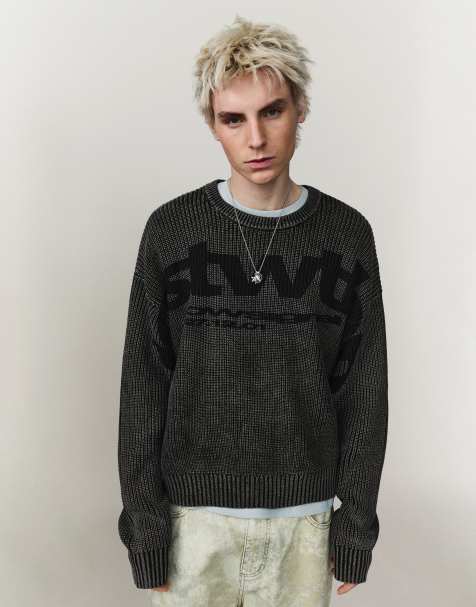 Bershka – Svart tröja med tryck - view 1