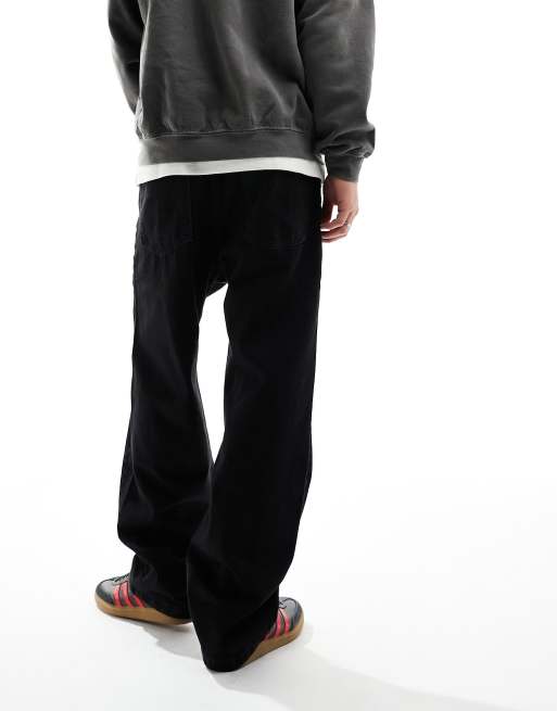 Bershka – Svarta, baggy jeans, 3 av 5