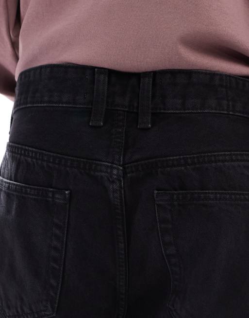 Bershka – Svarta jeans i loose fit, 4 av 5