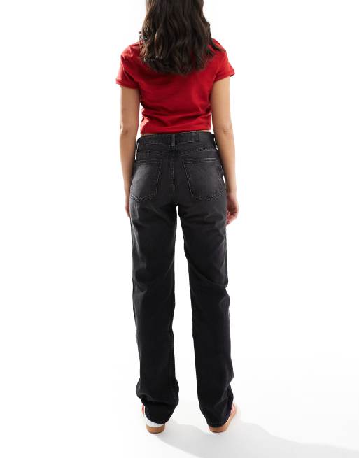 Bershka – Svarta jeans med raka ben, 2 av 5