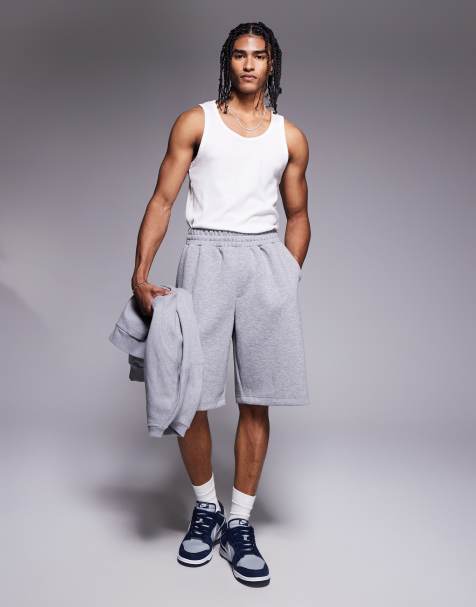 Bershka – Svarta jersey-shorts i oversize - view 1