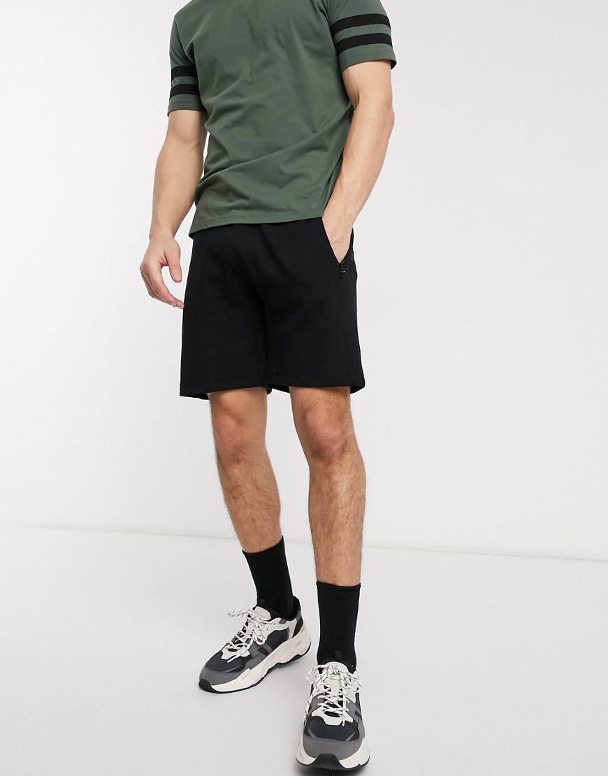 Bershka – Svarta jersey-shorts