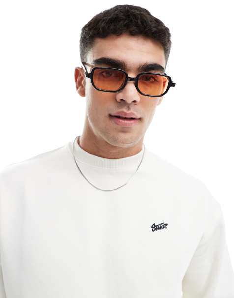 Bershka – Svarta, orangetonade solglasögon - view 1