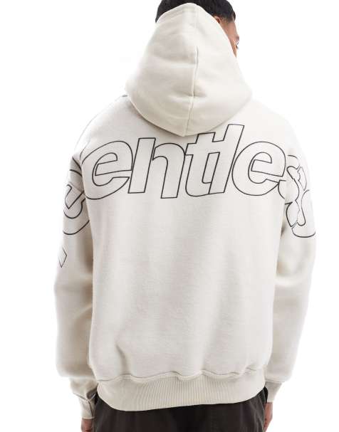 Bershka - Sweat à capuche à slogan Relentless - Chocolat - view 1