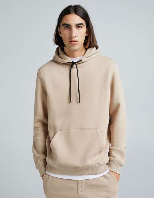 Bershka - Sweat à capuche - Beige