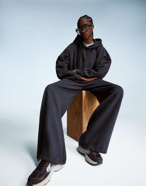 Bershka - Sweat à capuche oversize - Gris - view 1