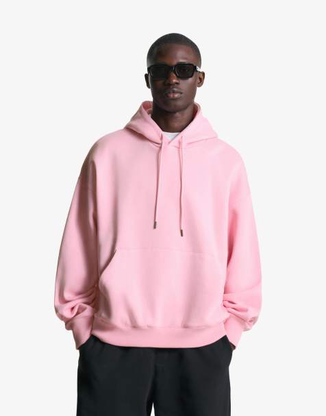 Bershka - Sweat à capuche - Rose - view 1