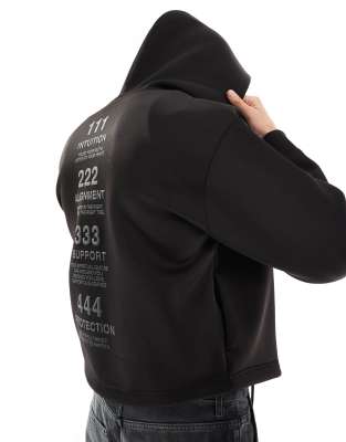 Sweat à Capuche Zippé Pour Homme - Style Streetwear Imprimé, Coupe-vent Et Chaud, Idéal Pour Sport Et Quotidien - 3
